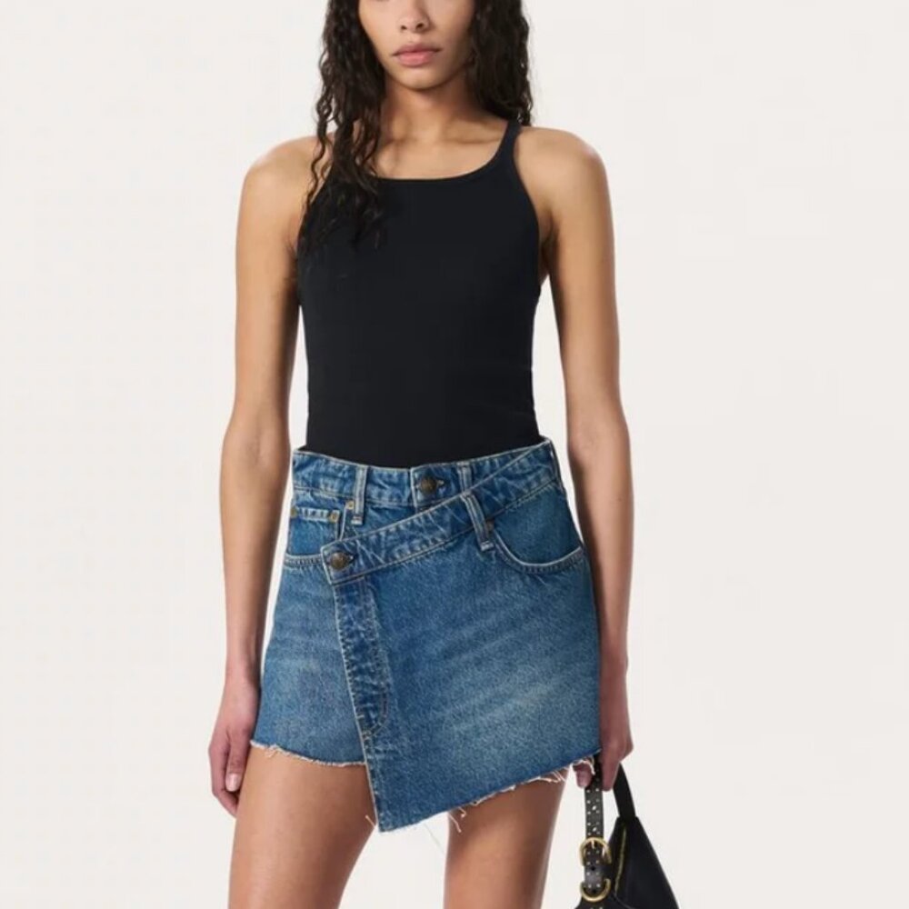 Rag & Bone Belina Mini Denim Skort